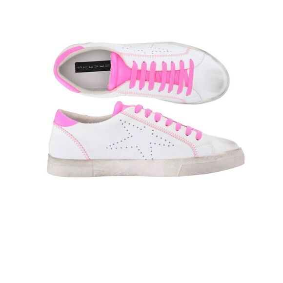 New Steve Madden Rezza Hot Pink Grunge Barbie Barbiecore Sneakers NIB - Picture 4 of 15